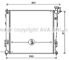 AVA QUALITY COOLING Радиатор, охлаждение двигателя KA2239